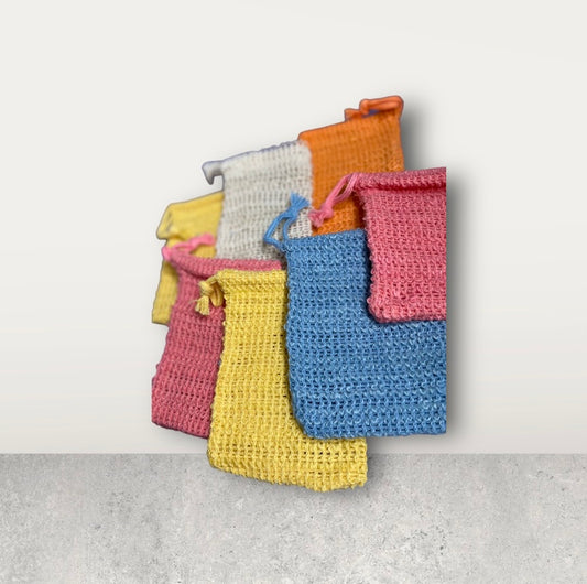 Exfoliating soap bags